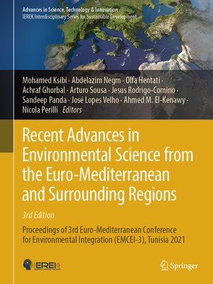 cover image of Recent Advances in Environmental Science from the Euro-Mediterranean and Surrounding Regions